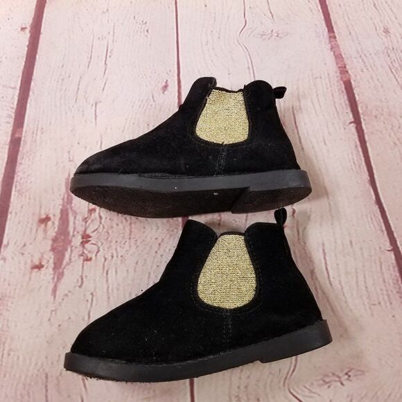 black/gold booties 6  - Picture 4 of 6